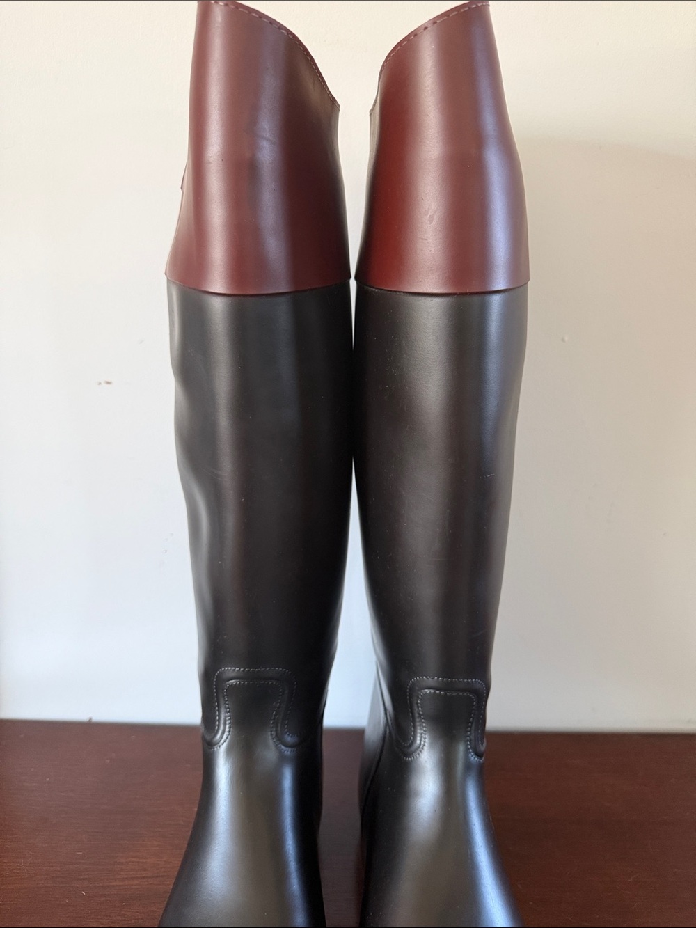 AIGLE Coupe Saumer Jumping Horseback Riding Boots Equestrian France Rubber US 10 - Picture 8 of 16